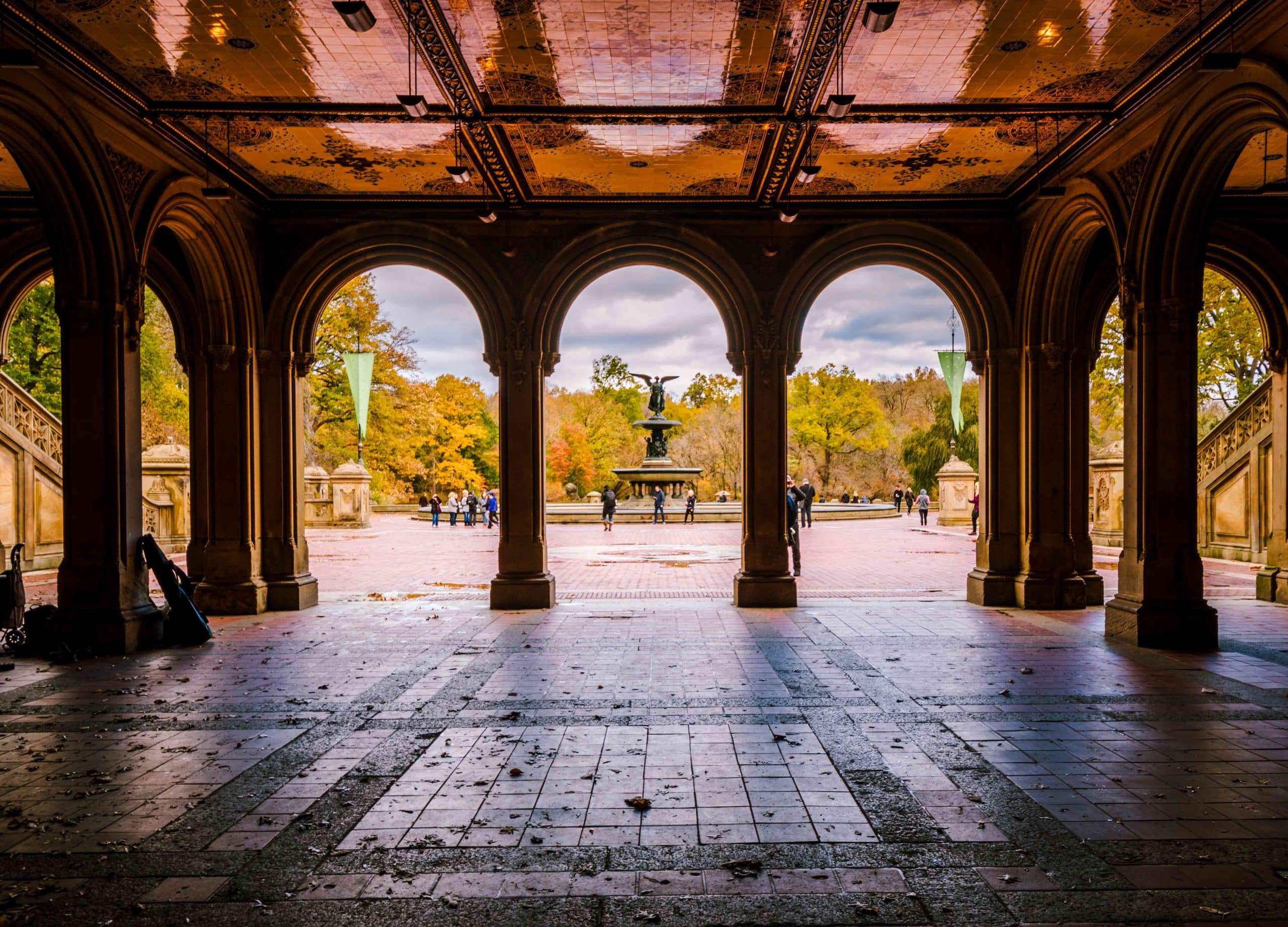 Bethesda Terrace Arcade, an architectural marvel in Central Park