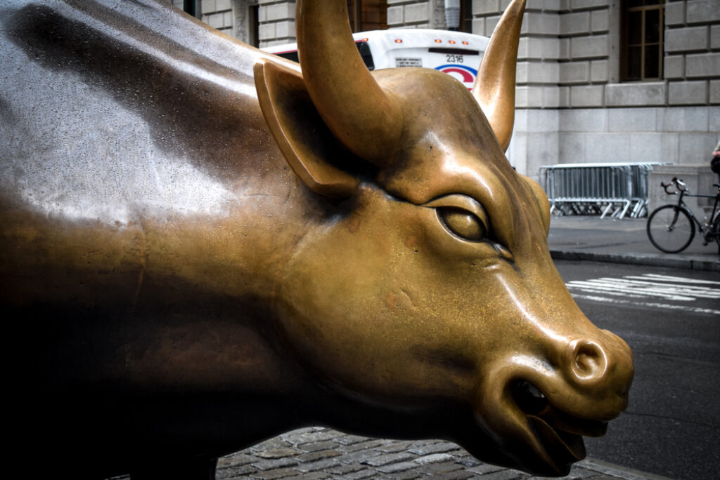 Where is the bull statue on Wall Street?