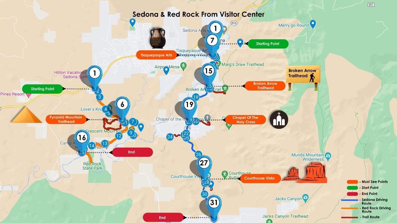 Sedona & Red Rock State Park Self-Guided Driving Tour