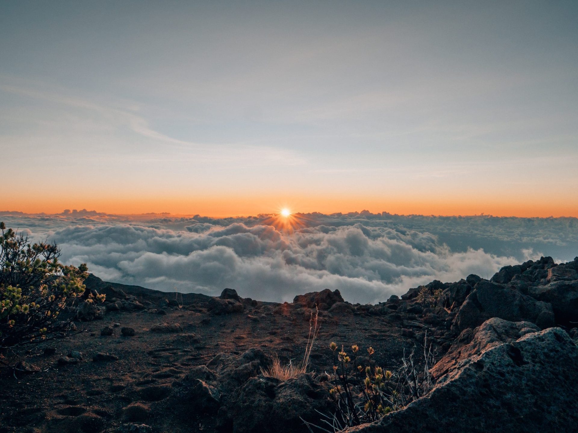 Haleakalā while sunset