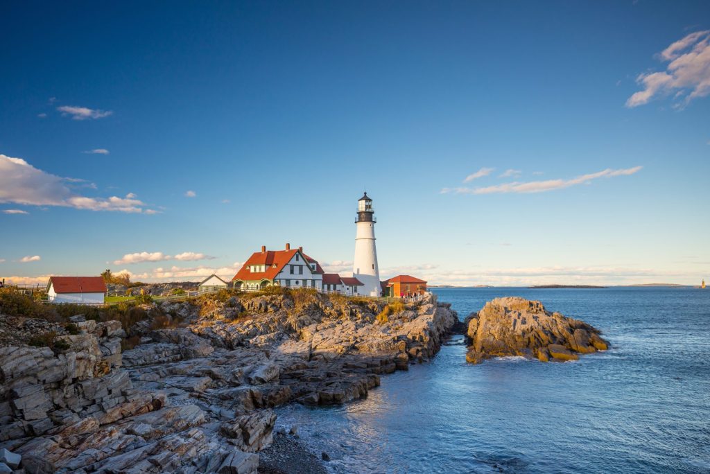 What is the most famous lighthouse in Portland Maine?