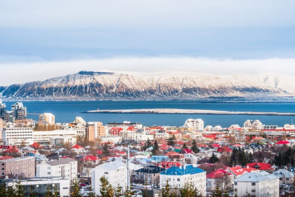 Beautiful view of Reykjavik 