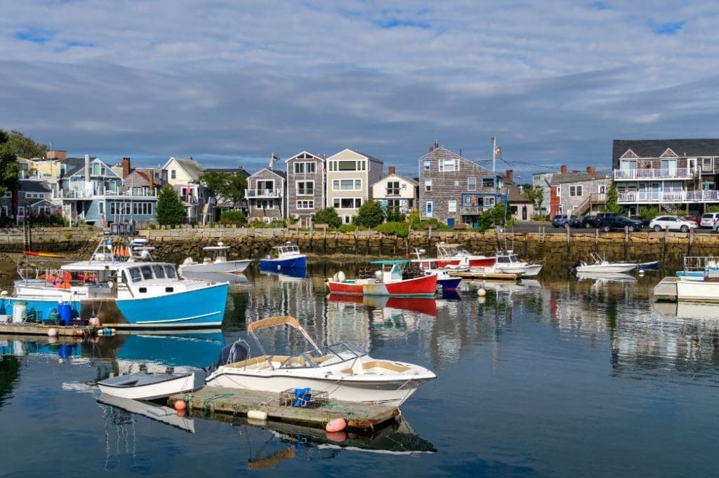 Rockport - A sunny Autumn morning view 